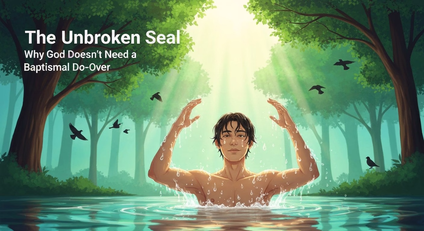 The Unbroken Seal: Why God Doesn’t Need a Baptismal Do-Over