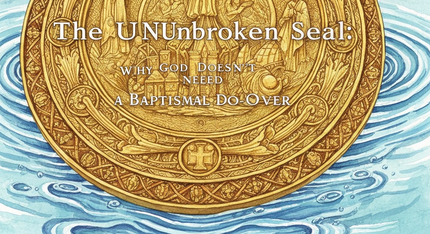 The Unbroken Seal: Why God Doesn’t Need a Baptismal Do-Over
