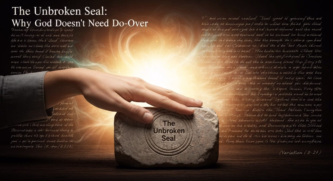 The Unbroken Seal: Why God Doesn’t Need a Baptismal Do-Over
