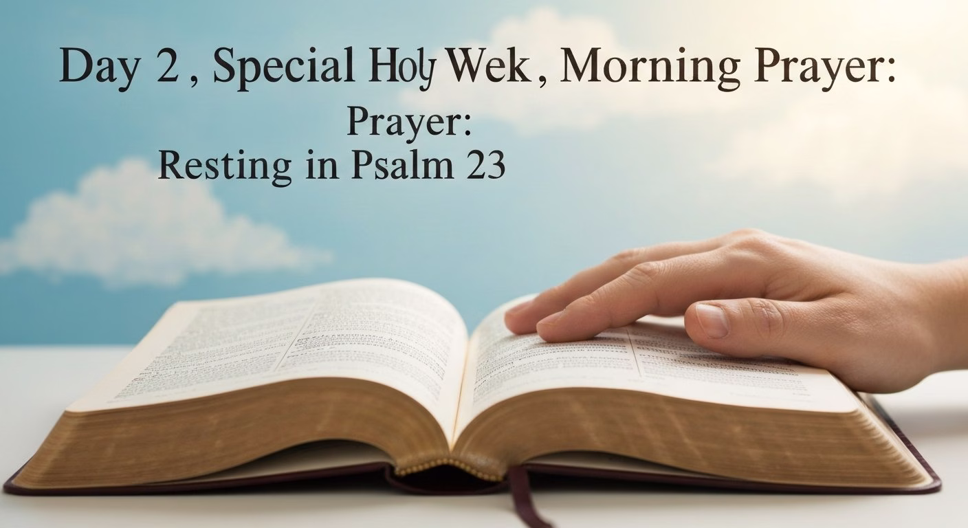 Day 2 | Special Holy Week Morning Prayer: Resting in Psalm 23
