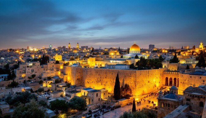 Jerusalem Twilight Sky - New Year 5787