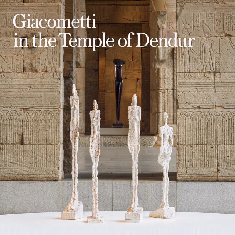 Giacometti in the Temple of Dendur at The Met